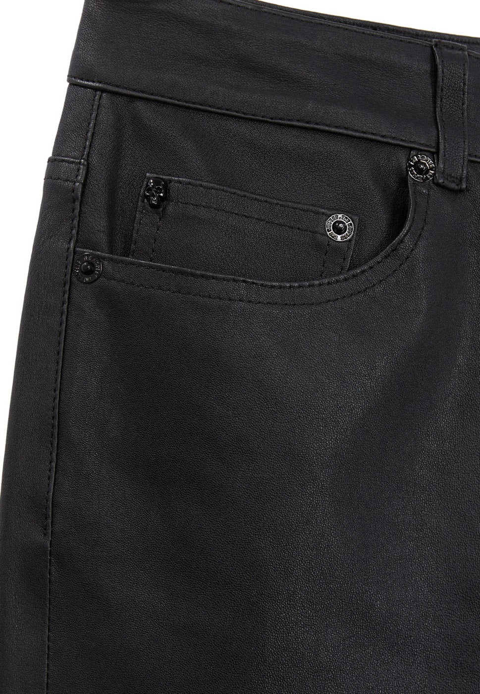 The Kooples - Pantalon En Cuir Stretch Coupe Slim - Femme