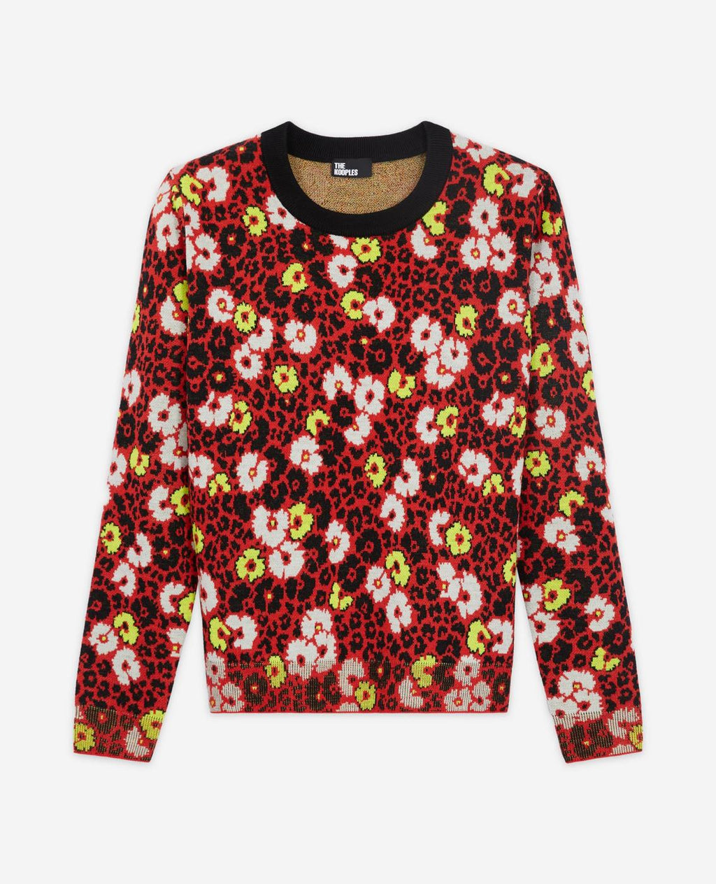 The Kooples - Pull En Laine - Rouge Et Noir - Femme