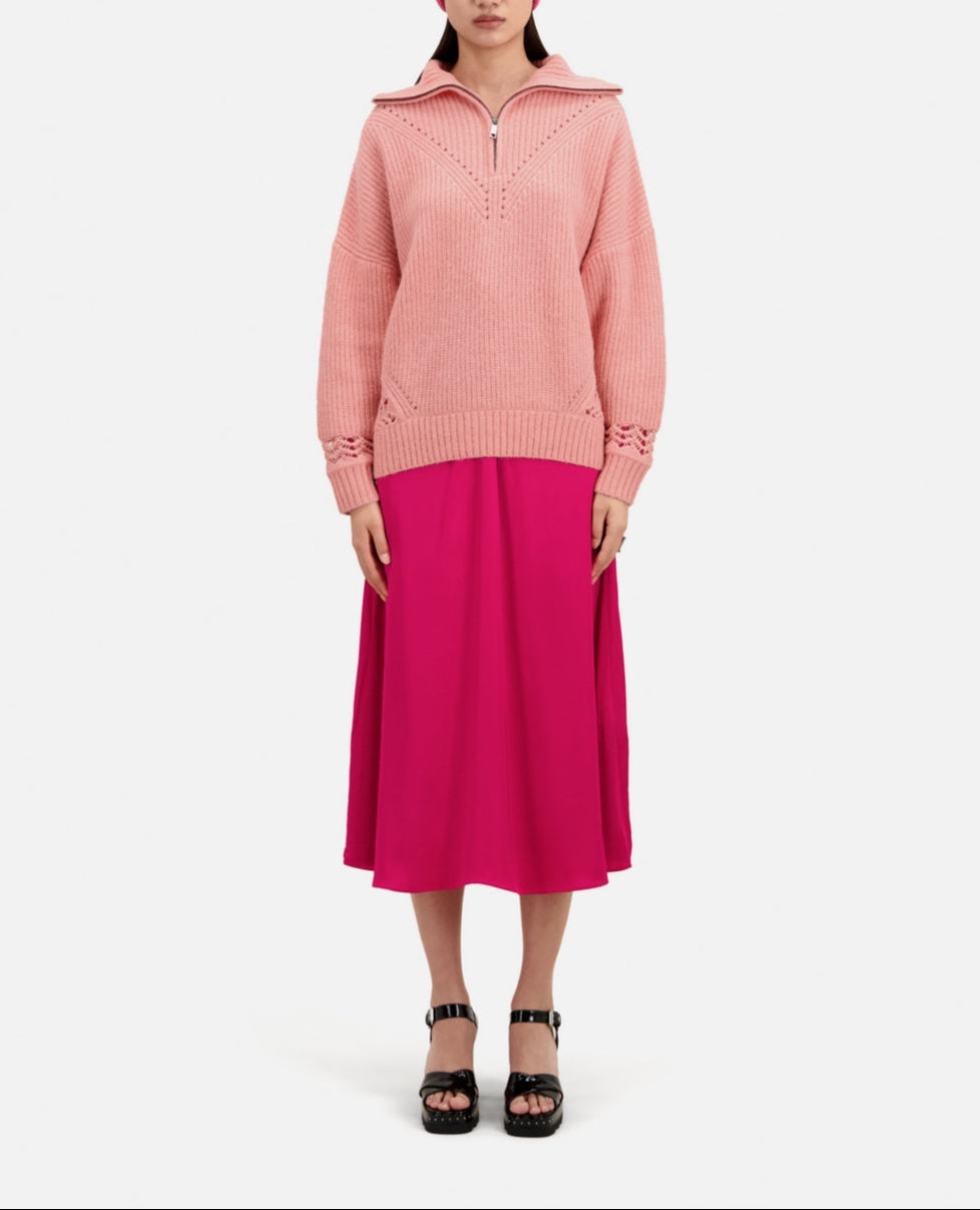 The Kooples - Pull En Laine Et Alpaga - Rose - Femme