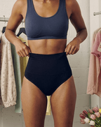 Talia High-Waisted Shaping Thong - Nude