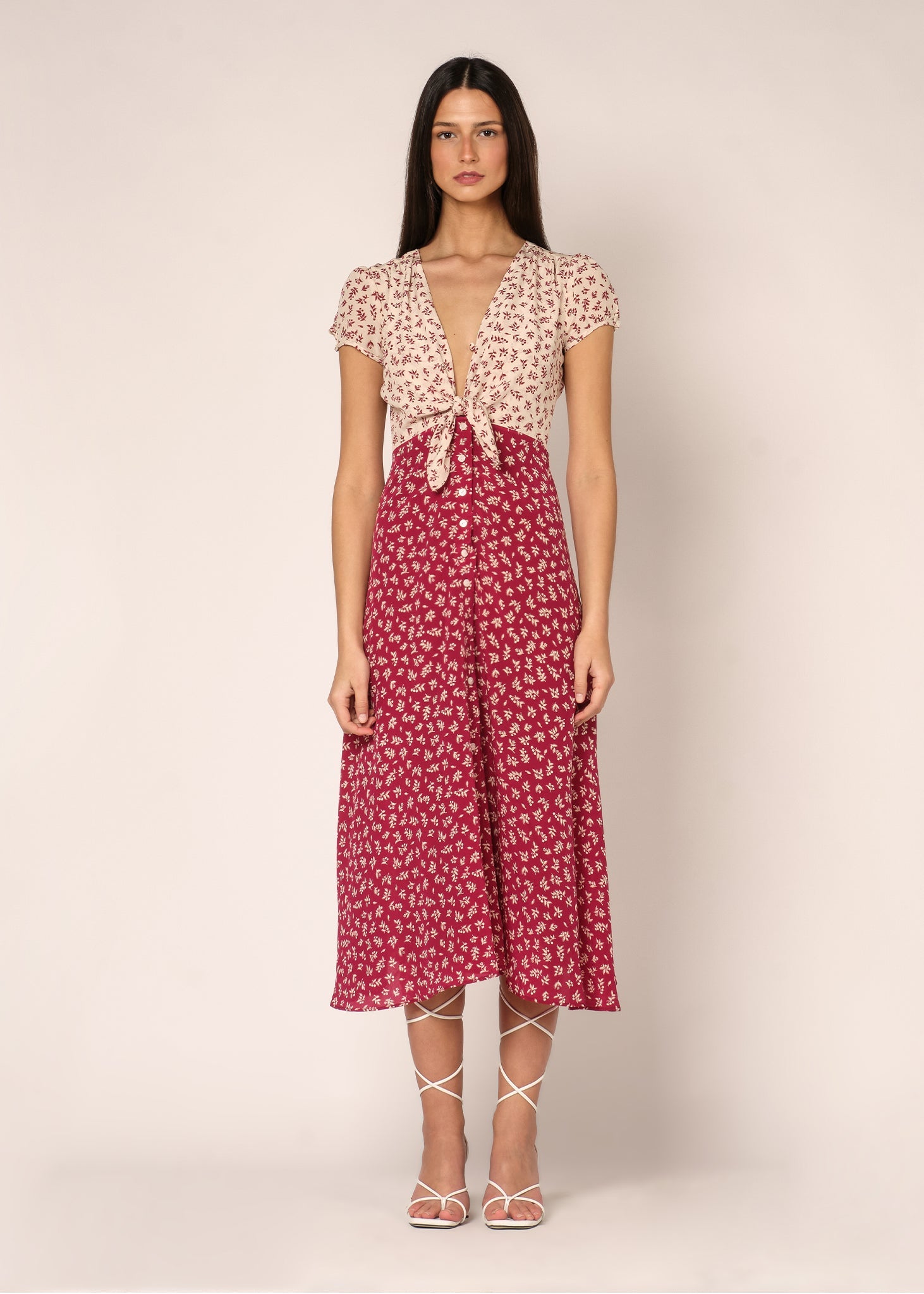 Vestido Françoise Fucsia
