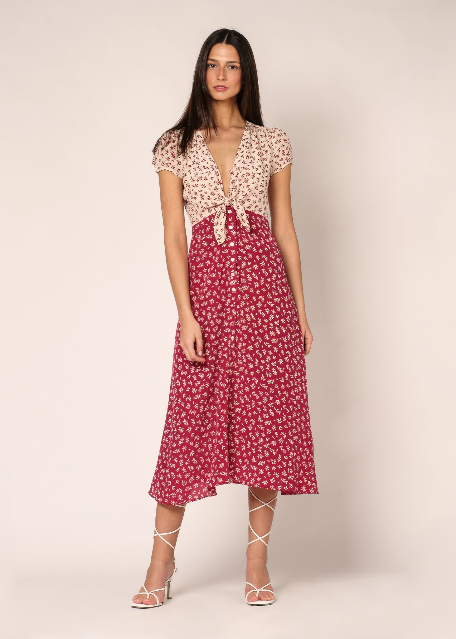 Vestido Françoise Fucsia