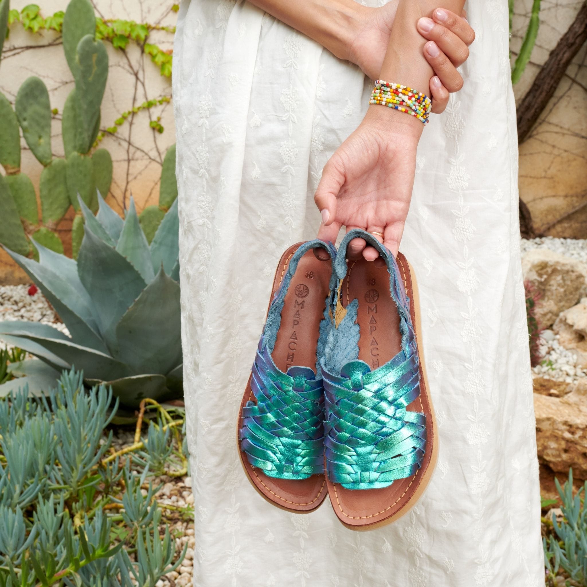 Sandalias Frida - Sirena Azul
