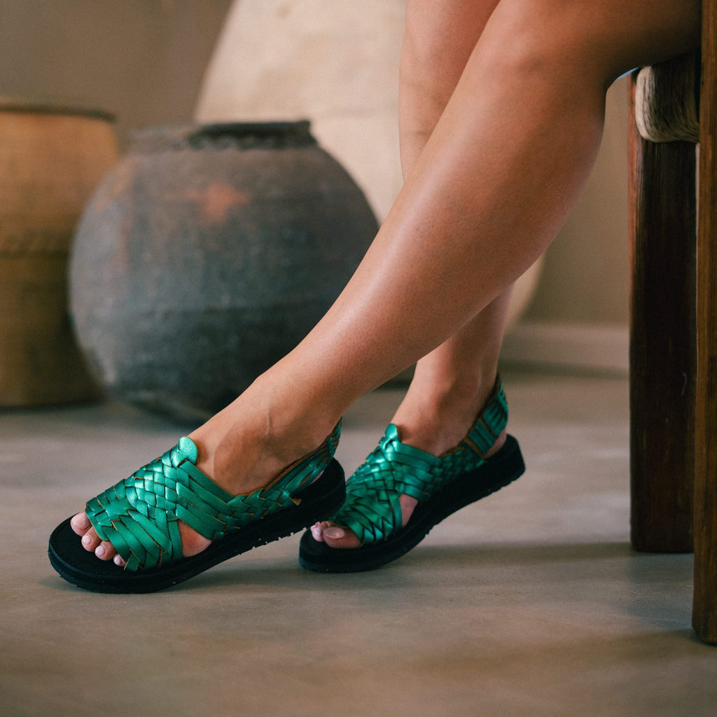 Sandalias Frida - Verde Esmeralda