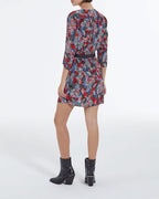 The Kooples - Robe Courte En Soie À Imprimé Fleuri - Femme
