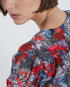 The Kooples - Robe Courte En Soie À Imprimé Fleuri - Femme