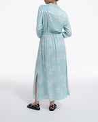 The Kooples - Robe Légère Imprimée Bleue Et Blanche - Femme