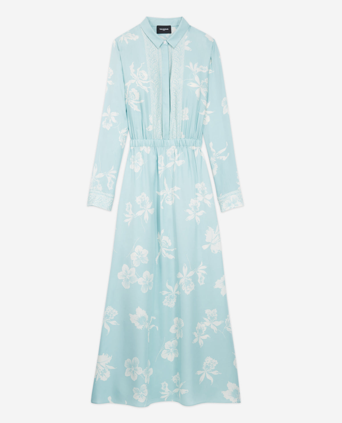 The Kooples - Robe Légère Imprimée Bleue Et Blanche - Femme