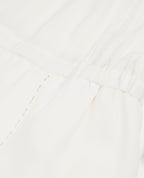 The Kooples - Vestido Corto De Seda Blanco Con Lazo En Las Mangas - Mujer