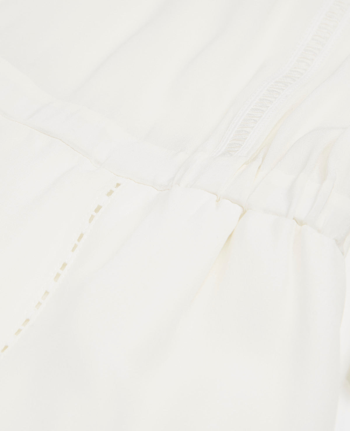 The Kooples - Vestido Corto De Seda Blanco Con Lazo En Las Mangas - Mujer
