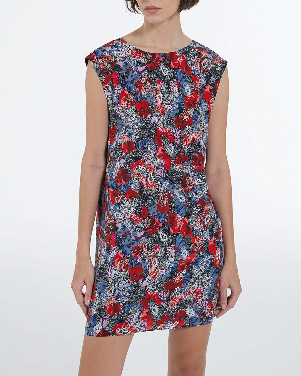 The Kooples - Robe Courte En Soie Imprimé Fleuri - Femme
