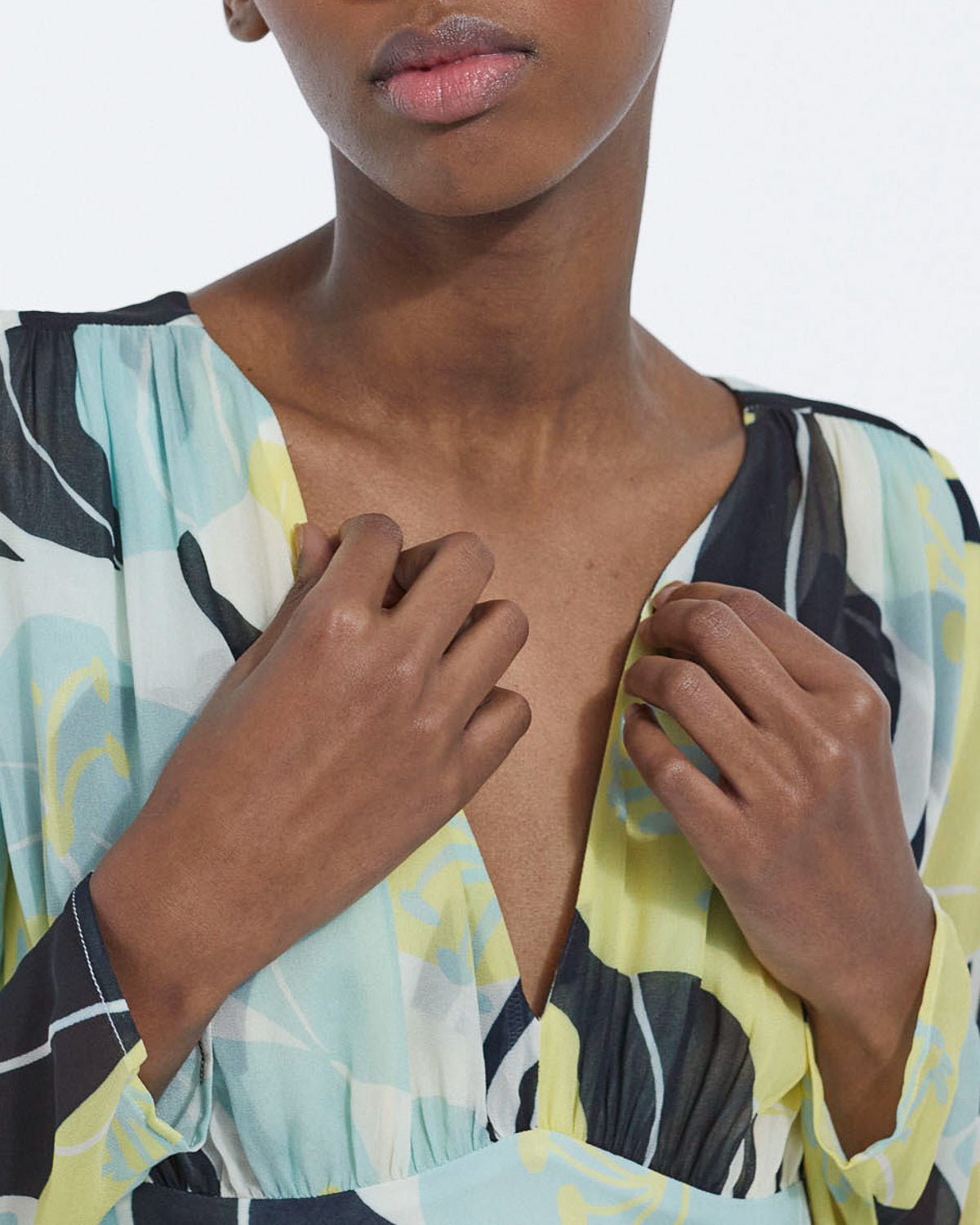 The Kooples - Vestido largo ligero estampado con estampado de flores - Mujer