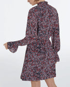 The Kooples - Vestido Corto Entallado Estampado Floral - Mujer