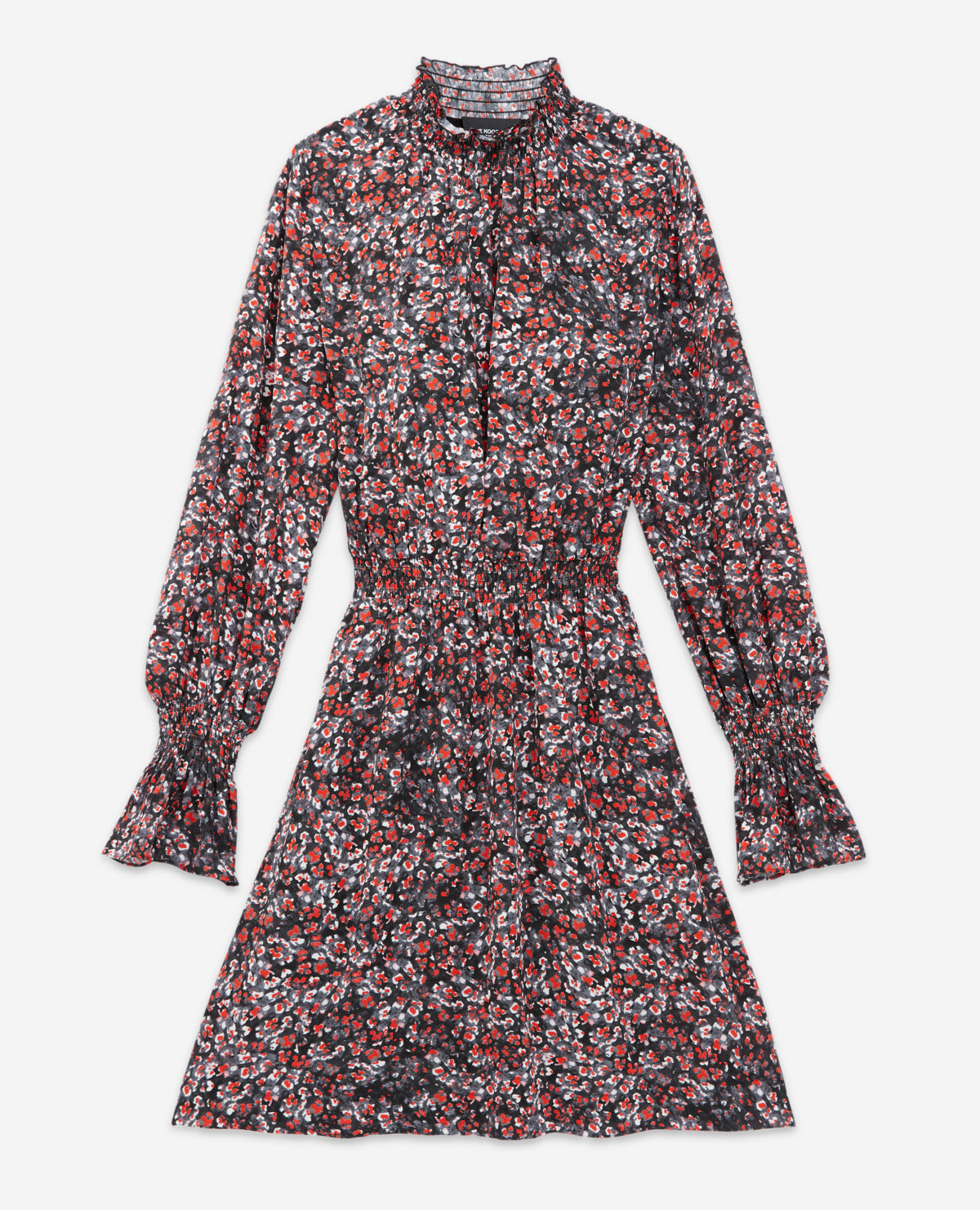 The Kooples - Vestido Corto Entallado Estampado Floral - Mujer