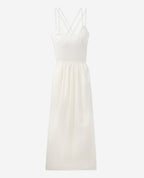 The Kooples - Vestido Largo Verano Tirantes Finos Crudo - Mujer