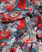 The Kooples - Robe En Soie Rouge À Imprimé Fleuri - Femme