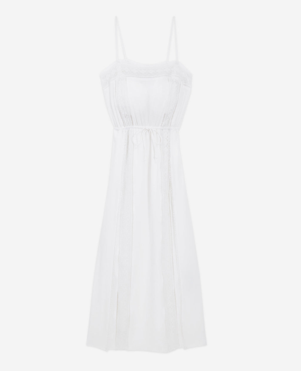 The Kooples - Vestido Largo Blanco Sin Mangas De Encaje - Mujer