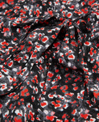 The Kooples - Vestido Corto Flores - Negro - Rojo - Mujer