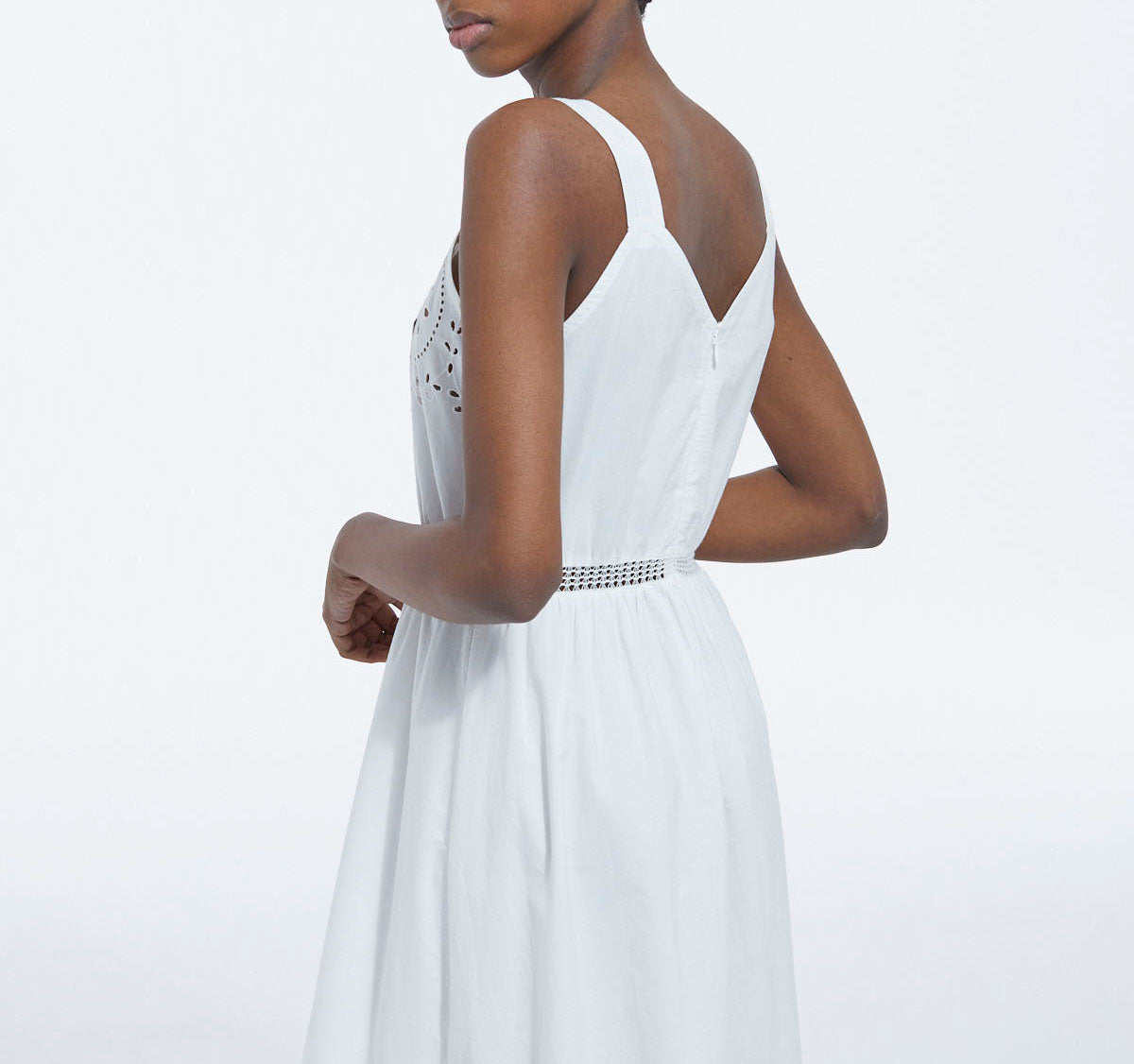 The Kooples - Long Sleeveless White Lace Dress - Women