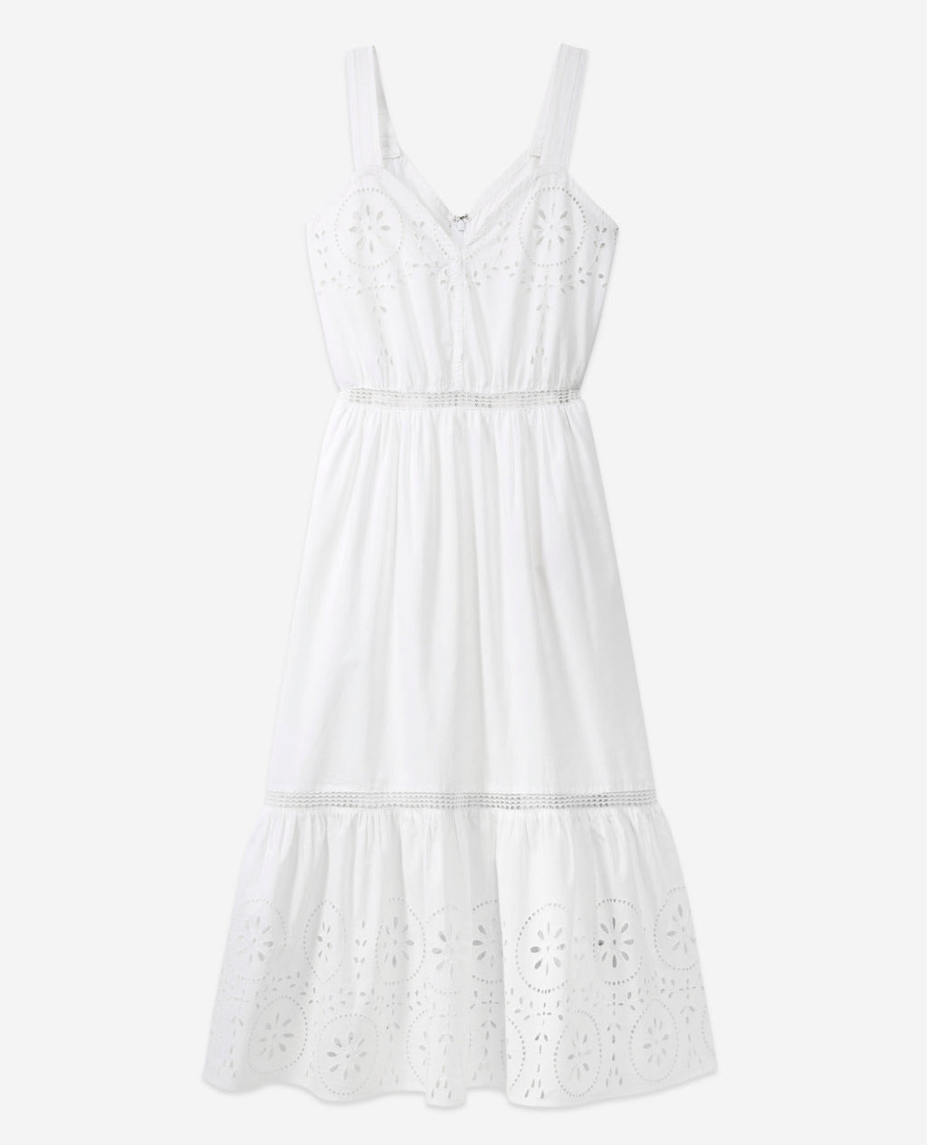 The Kooples - Long Sleeveless White Lace Dress - Women
