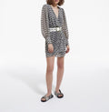 The Kooples - Robe - Noir-Ecru - Femme