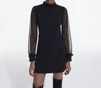 The Kooples - Vestido Corto Detalle Cuello - Mujer