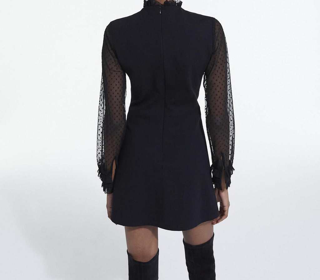 The Kooples - Vestido Corto Detalle Cuello - Mujer
