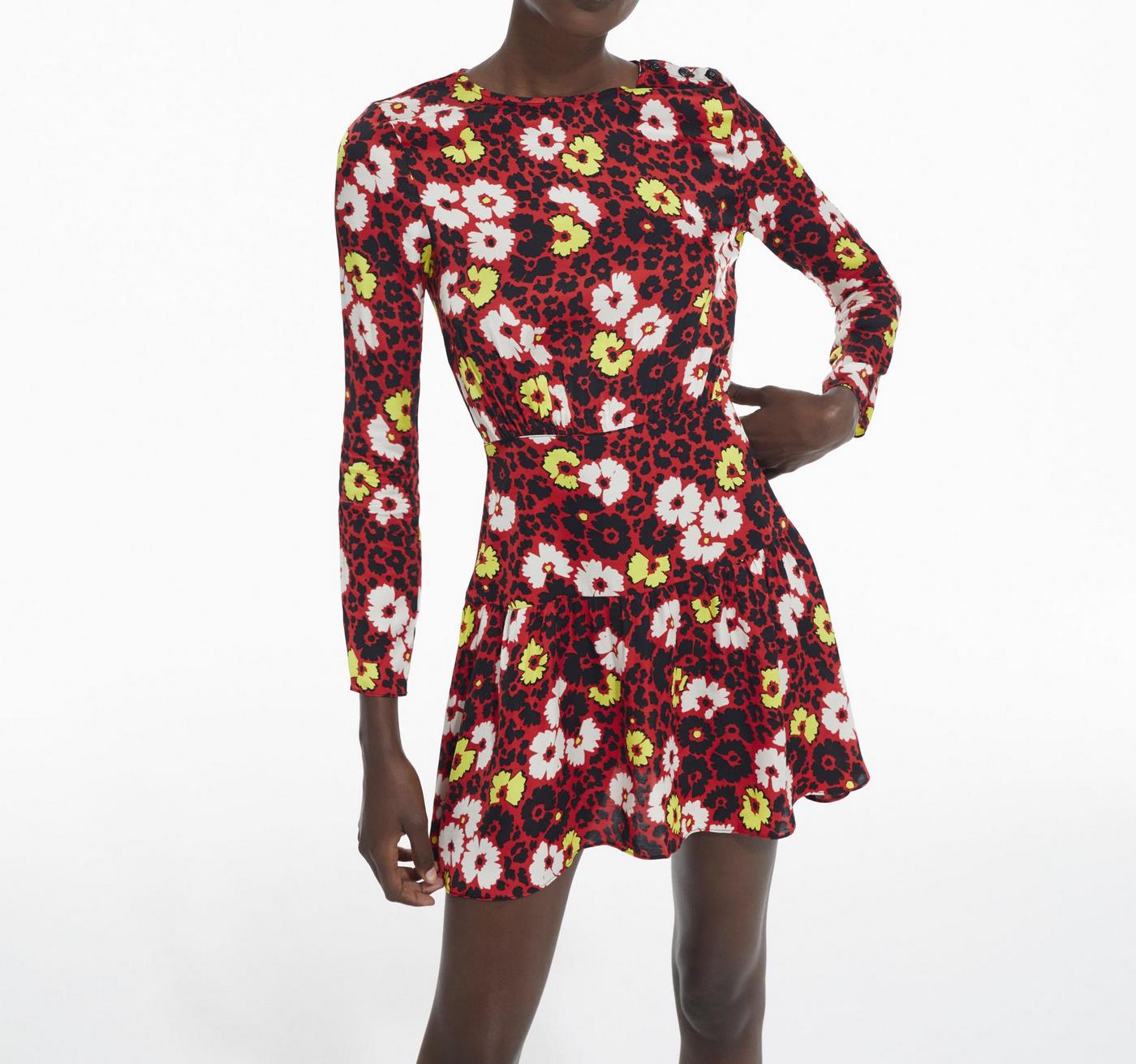 The Kooples - Robe Patineuse - Rouge - Femme