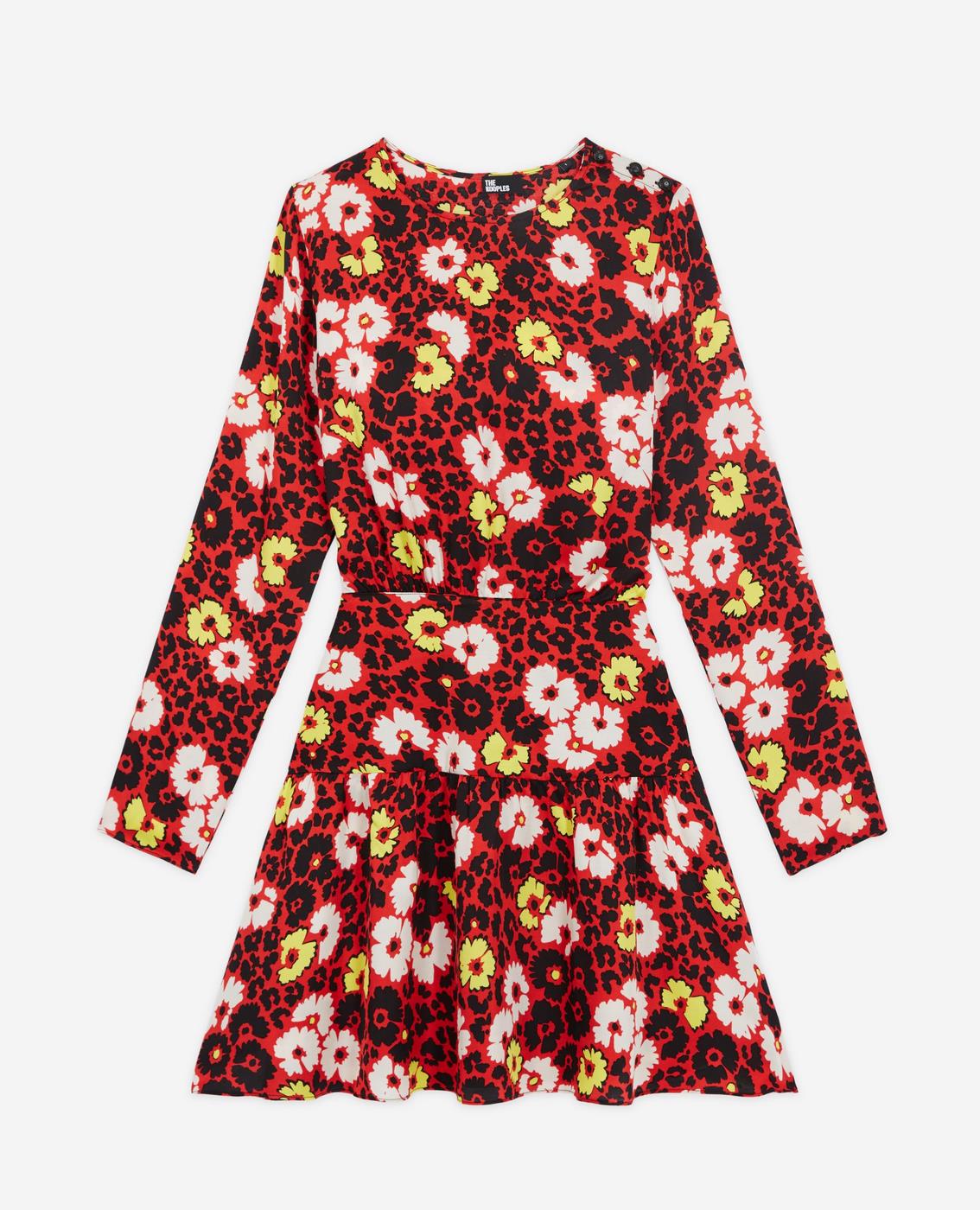 The Kooples - Robe Patineuse - Rouge - Femme
