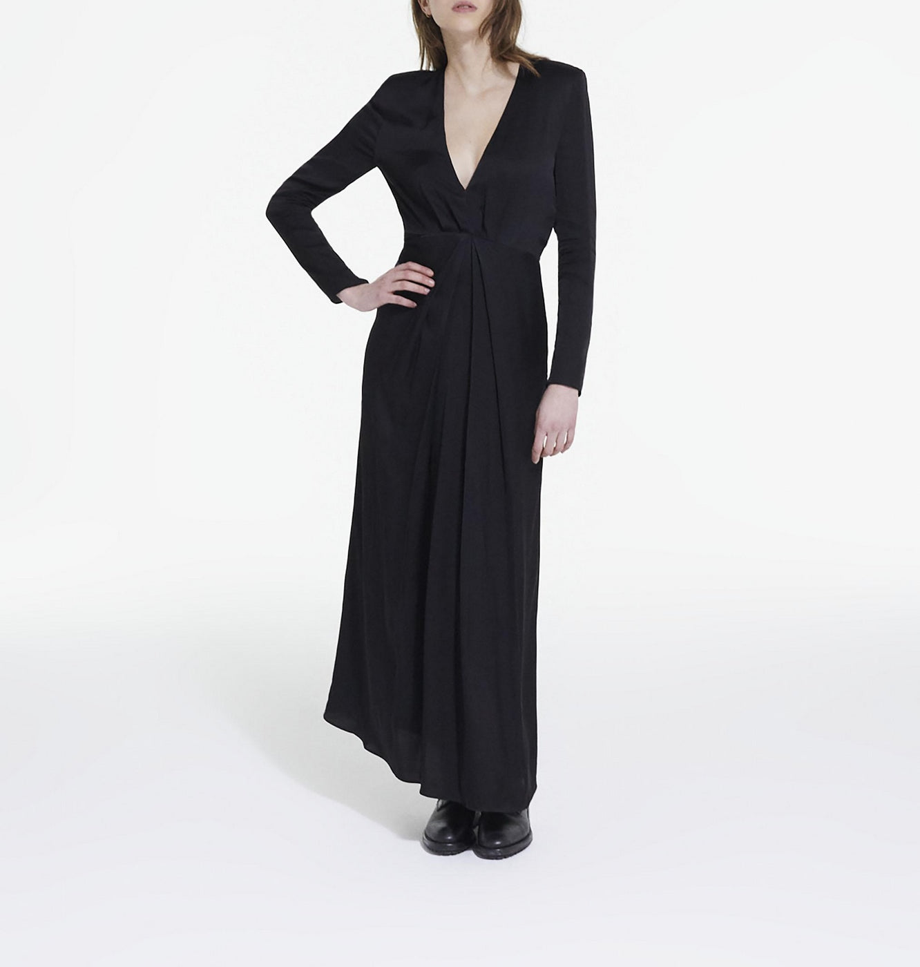 The Kooples - Robe Longue - Noir - Femme