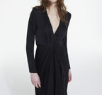 The Kooples - Robe Longue - Noir - Femme