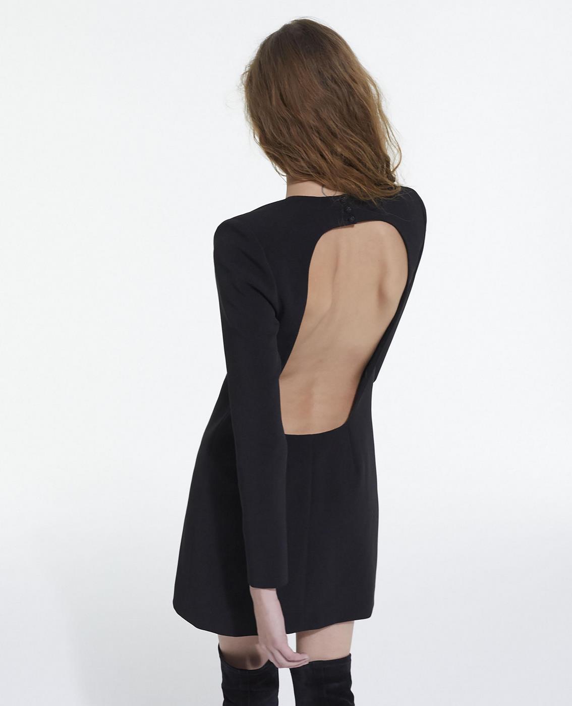 The Kooples - Robe Droite - Noir - Femme