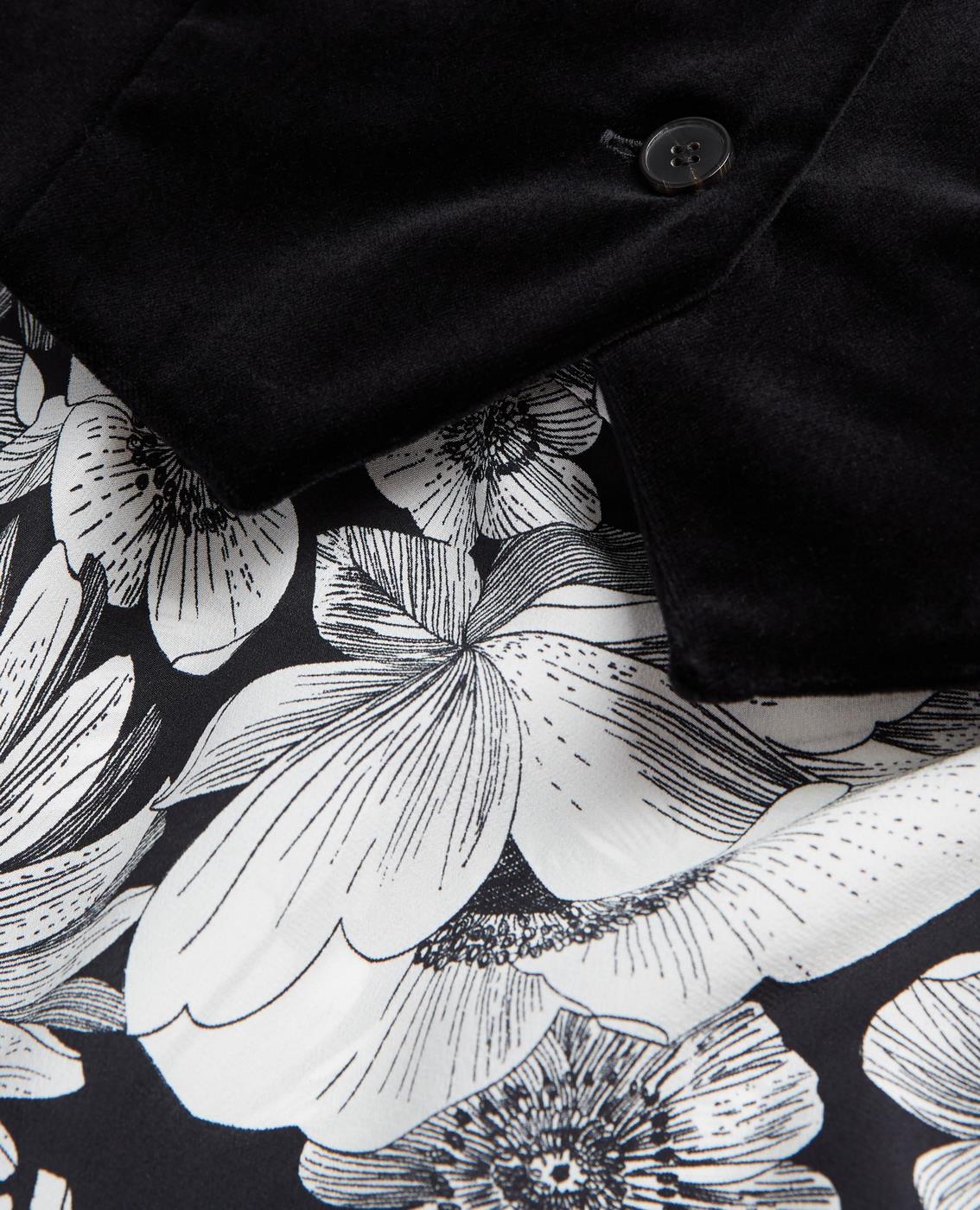 The Kooples - Vestido Trompe-L'Œil Seda - Negro - Mujer
