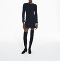 The Kooples - Robe Fourreau - Noir - Femme