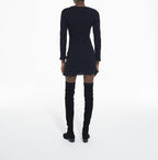 The Kooples - Robe Fourreau - Noir - Femme