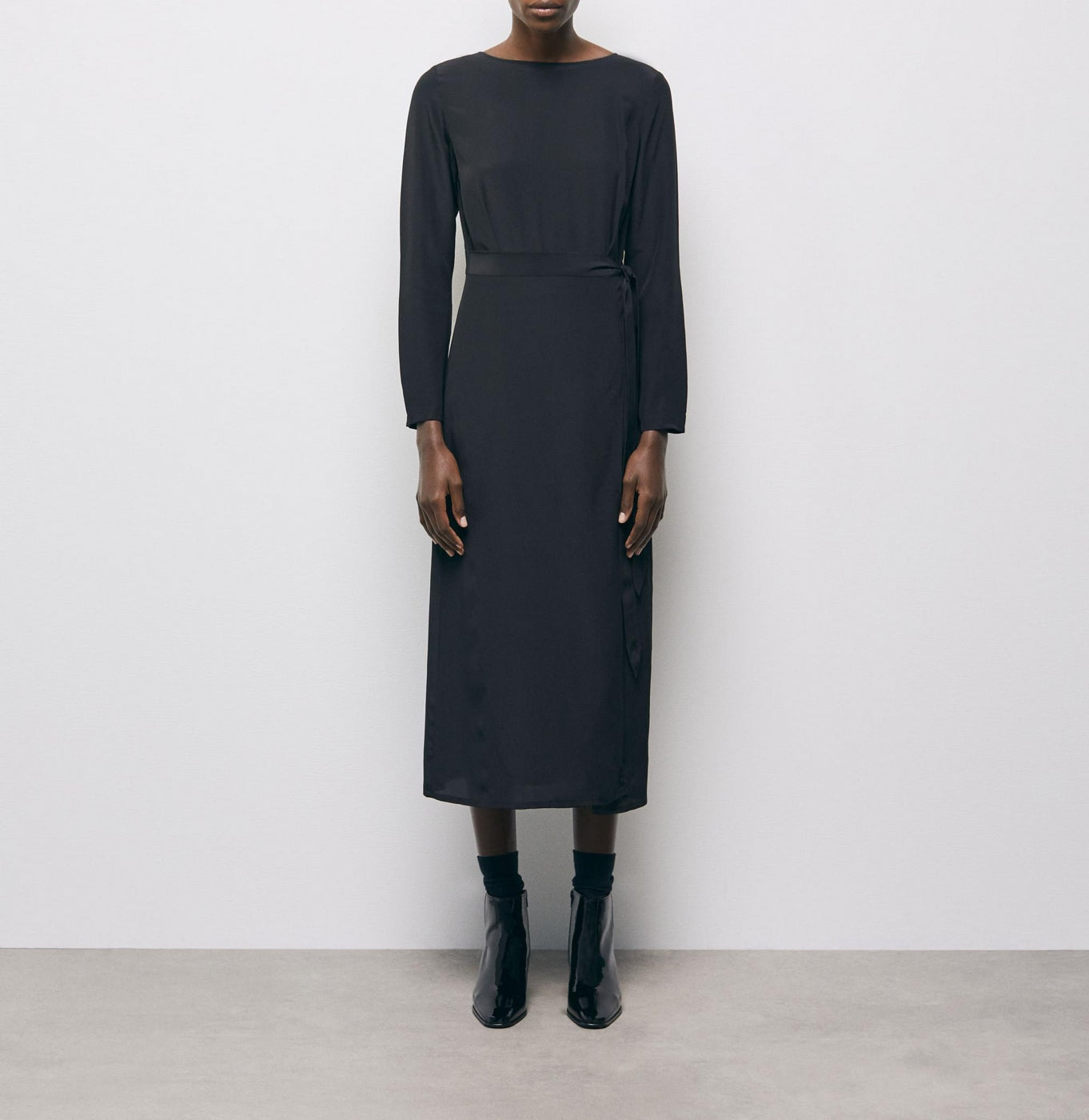 The Kooples - Vestido midi - Negro - Mujer