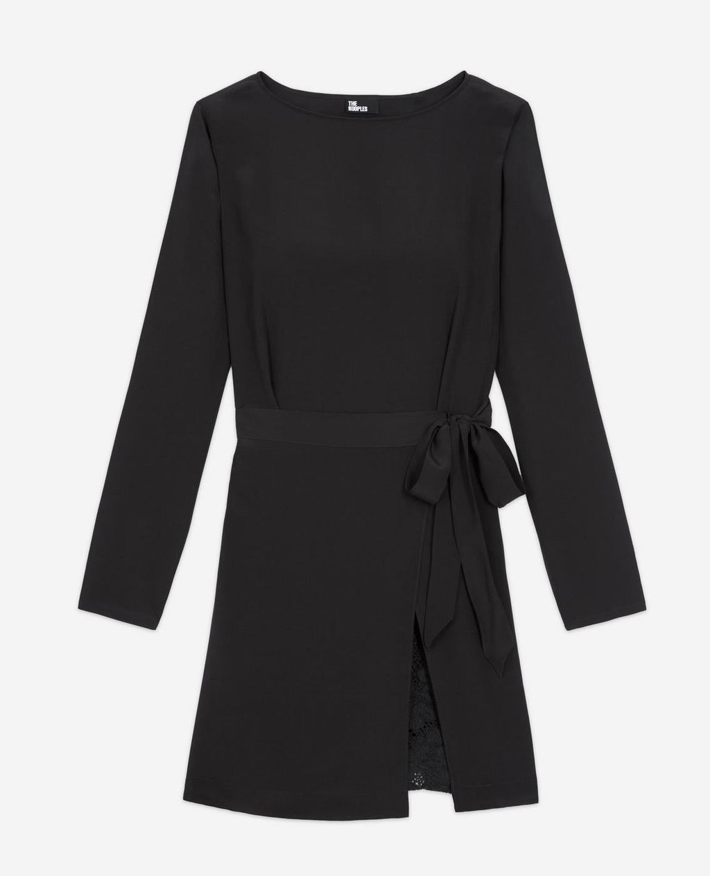 The Kooples - Robe Droite En Soie - Noir - Femme