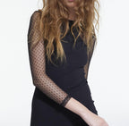 The Kooples - Robe Fourreau - Noir - Femme