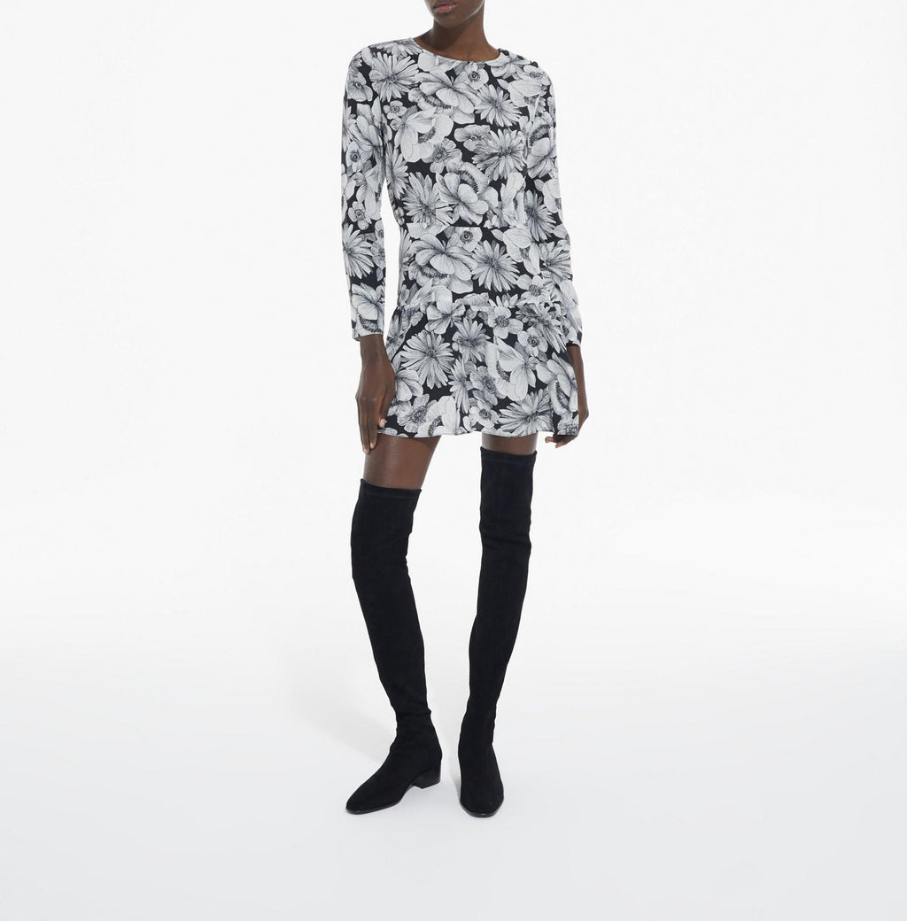 The Kooples - Robe Droite En Soie - Noir - Femme