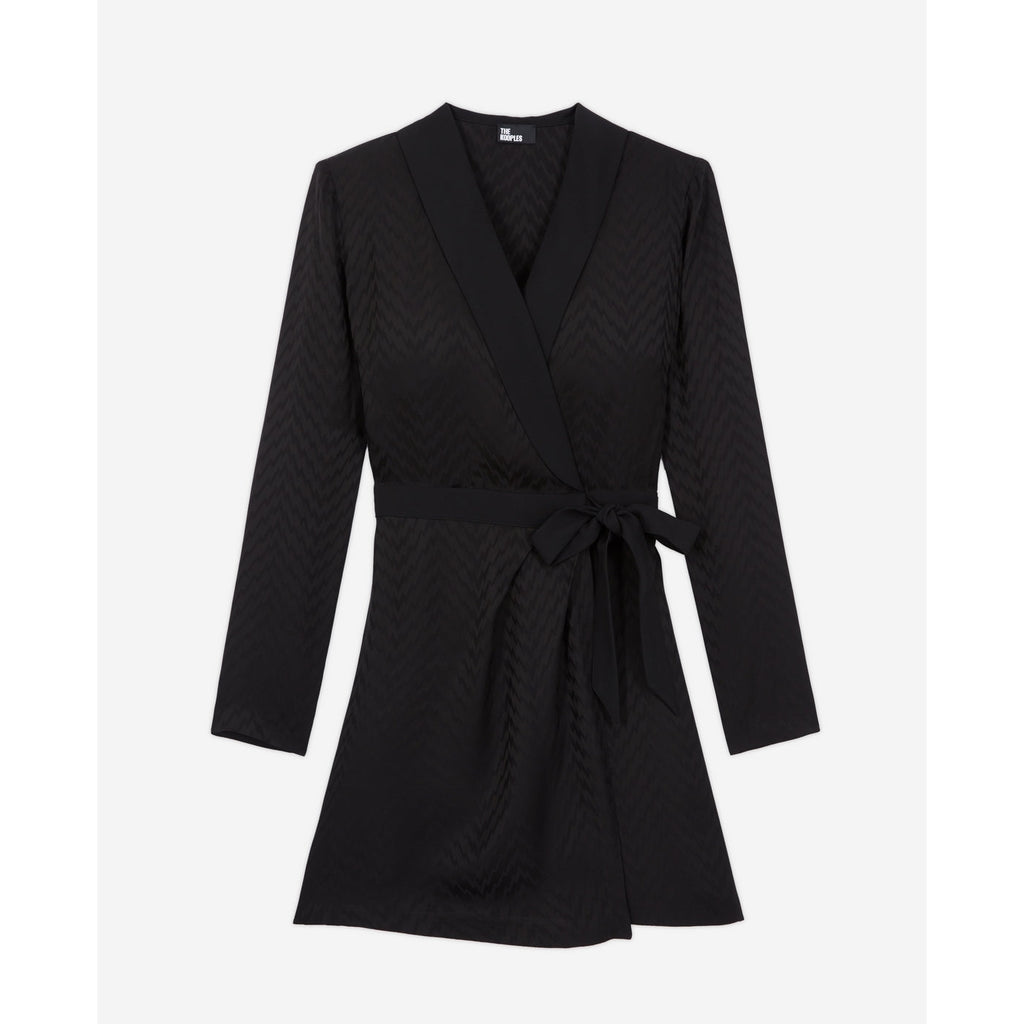 The Kooples - Robe Portefeuille - Noir - Femme