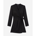 The Kooples - Robe Portefeuille - Noir - Femme