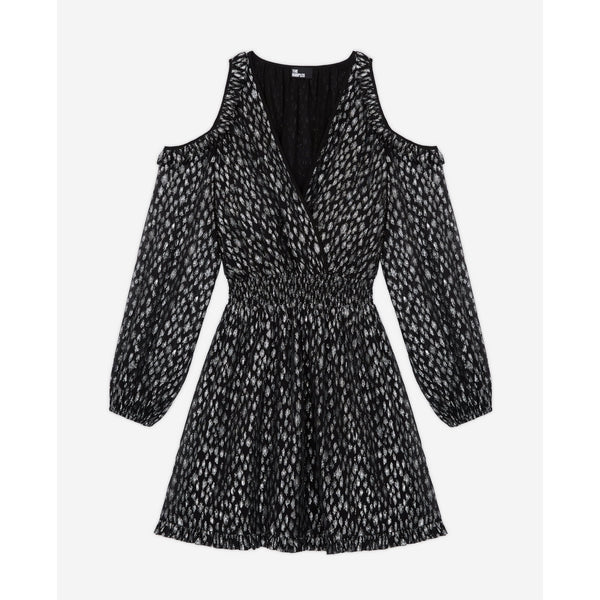 The Kooples - Robe Patineuse - Argenté - Femme