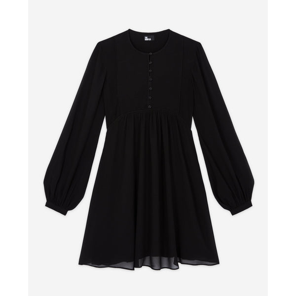 The Kooples - Vestido Corto De Manga Larga Con Trenzas - Mujer