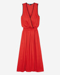 The Kooples - Robe Longue - Rouge - Femme
