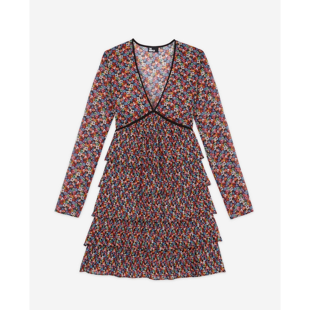 The Kooples - Vestido con volantes - Multicolor - Mujer