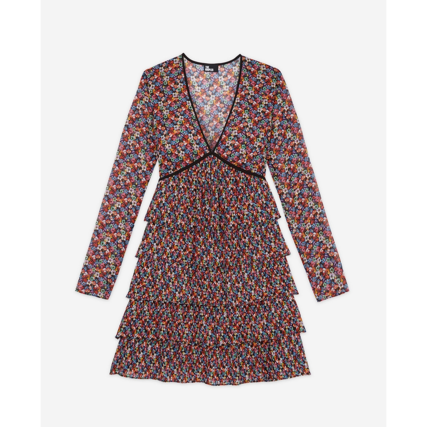 The Kooples - Vestido con volantes - Multicolor - Mujer