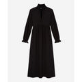 The Kooples - Robe Longue En Soie - Noir - Femme