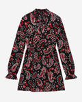 The Kooples - Robe - Noir Et Rouge - Femme