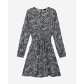 The Kooples - Robe Patineuse - Noir Et Blanc - Femme