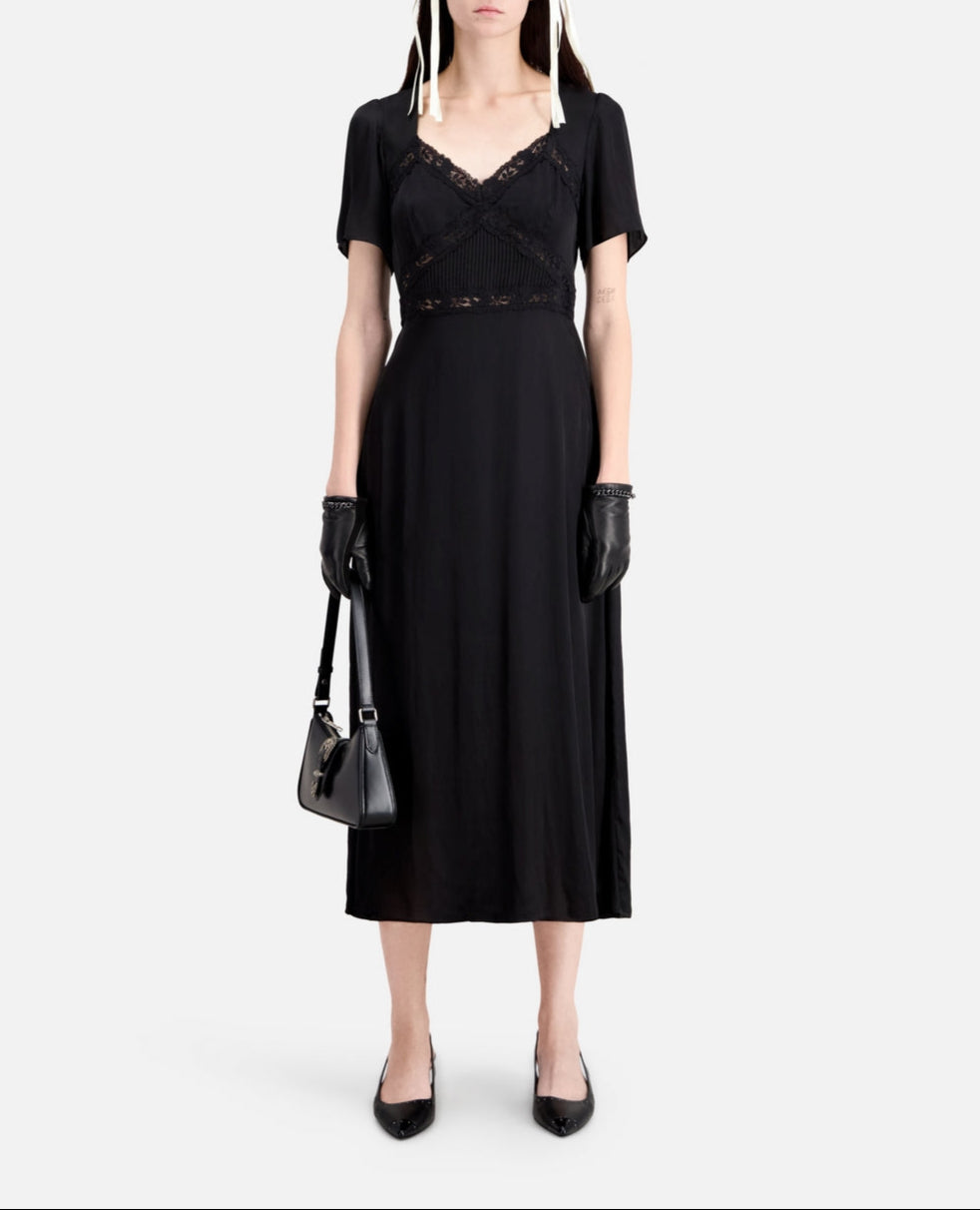 Vestido Largo Mc Top Encaje - Mujer